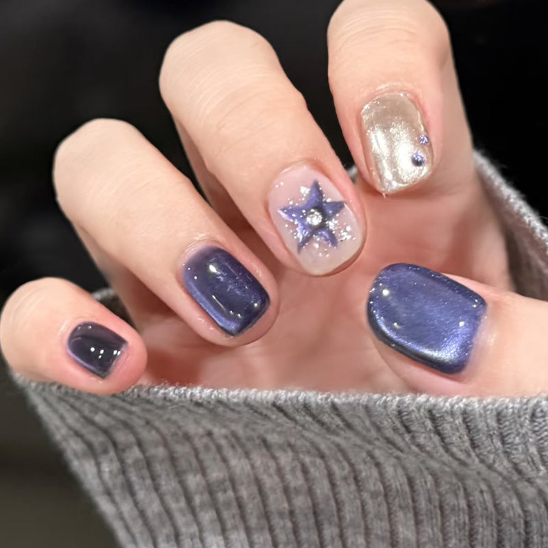 Premium Glittery Press-On Nail Set Kalsten