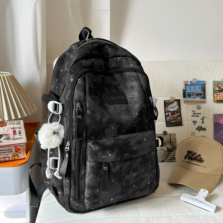 Trendy Stars and Moons Patterned Backpack Kalsten