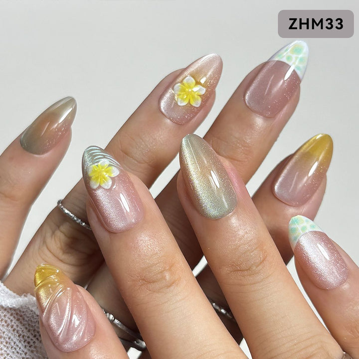 Floral Art Press-On Nail Tips Kalsten