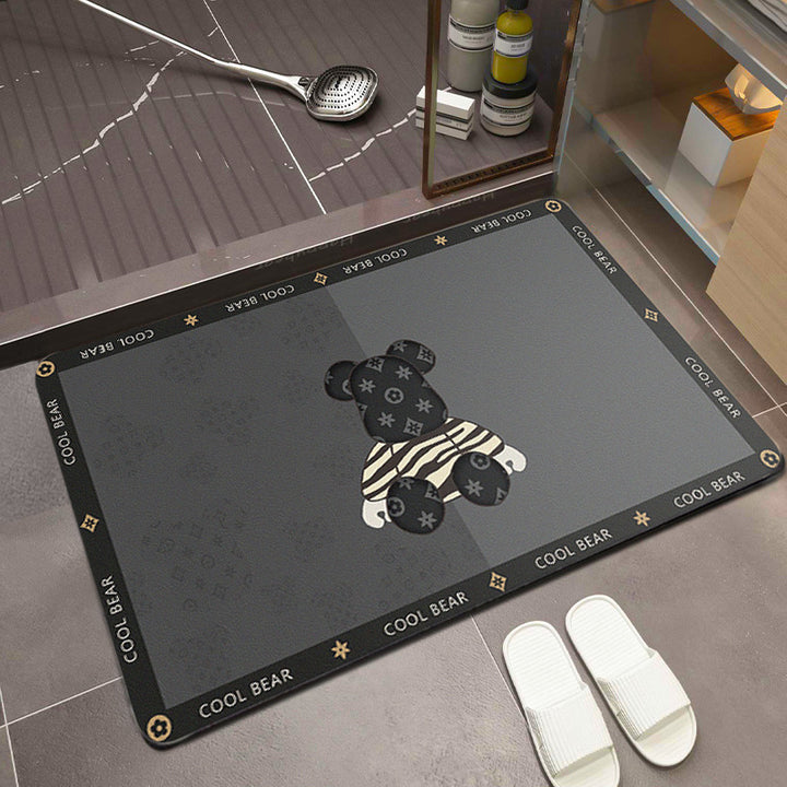 Cartoon-Themed Absorbent Bath Mat Kalsten