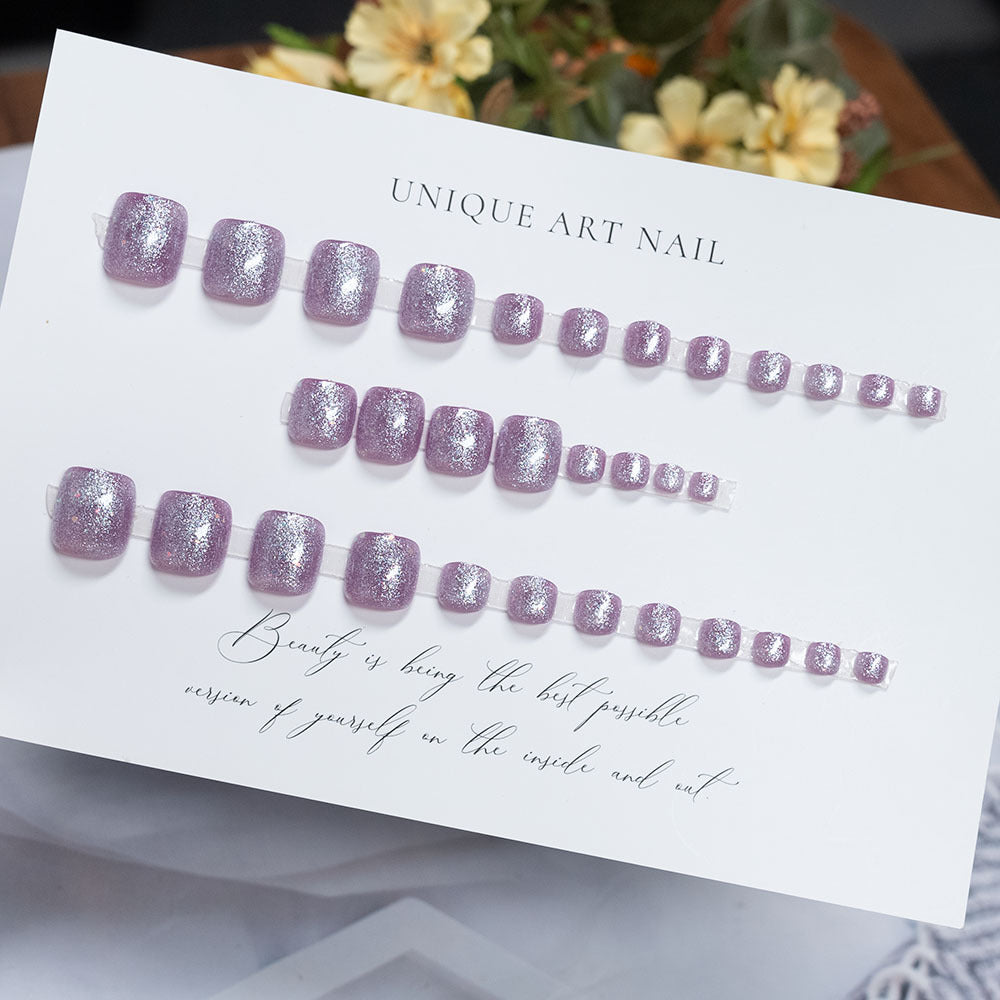 Glittery Gel Nail Art
