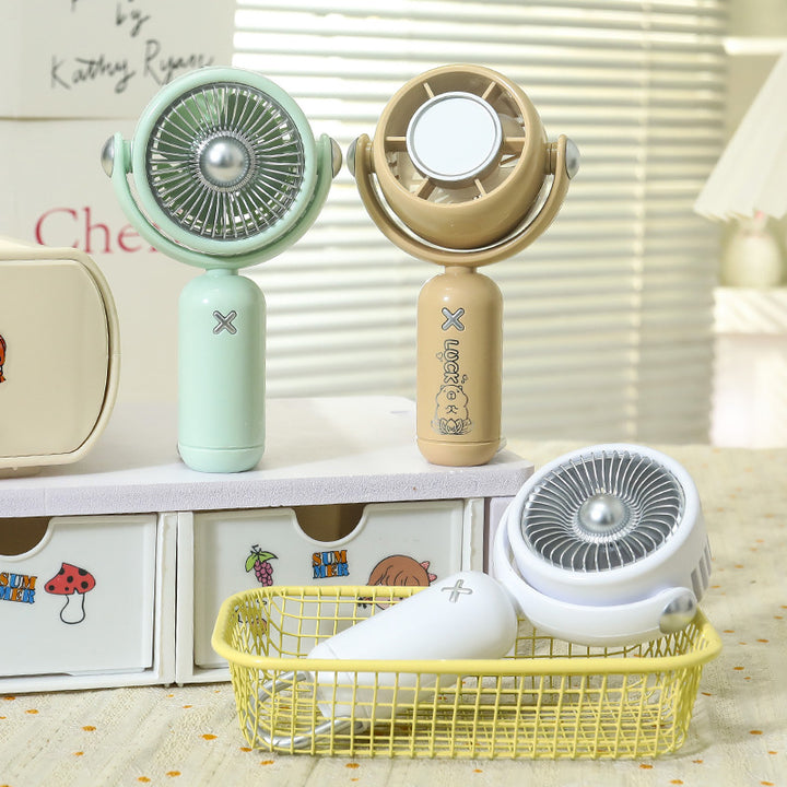Women's portable hand fan with USB charging function and funny animal design Kalsten