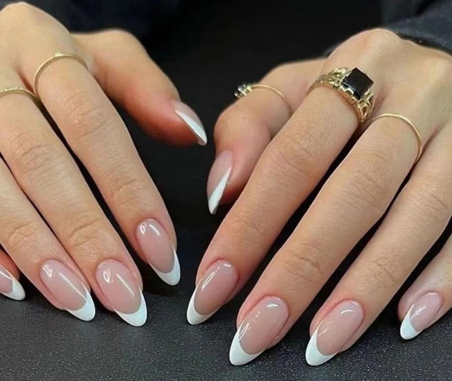 Elegant French Tip Acrylic Nail Enhancements Kalsten 1789915301