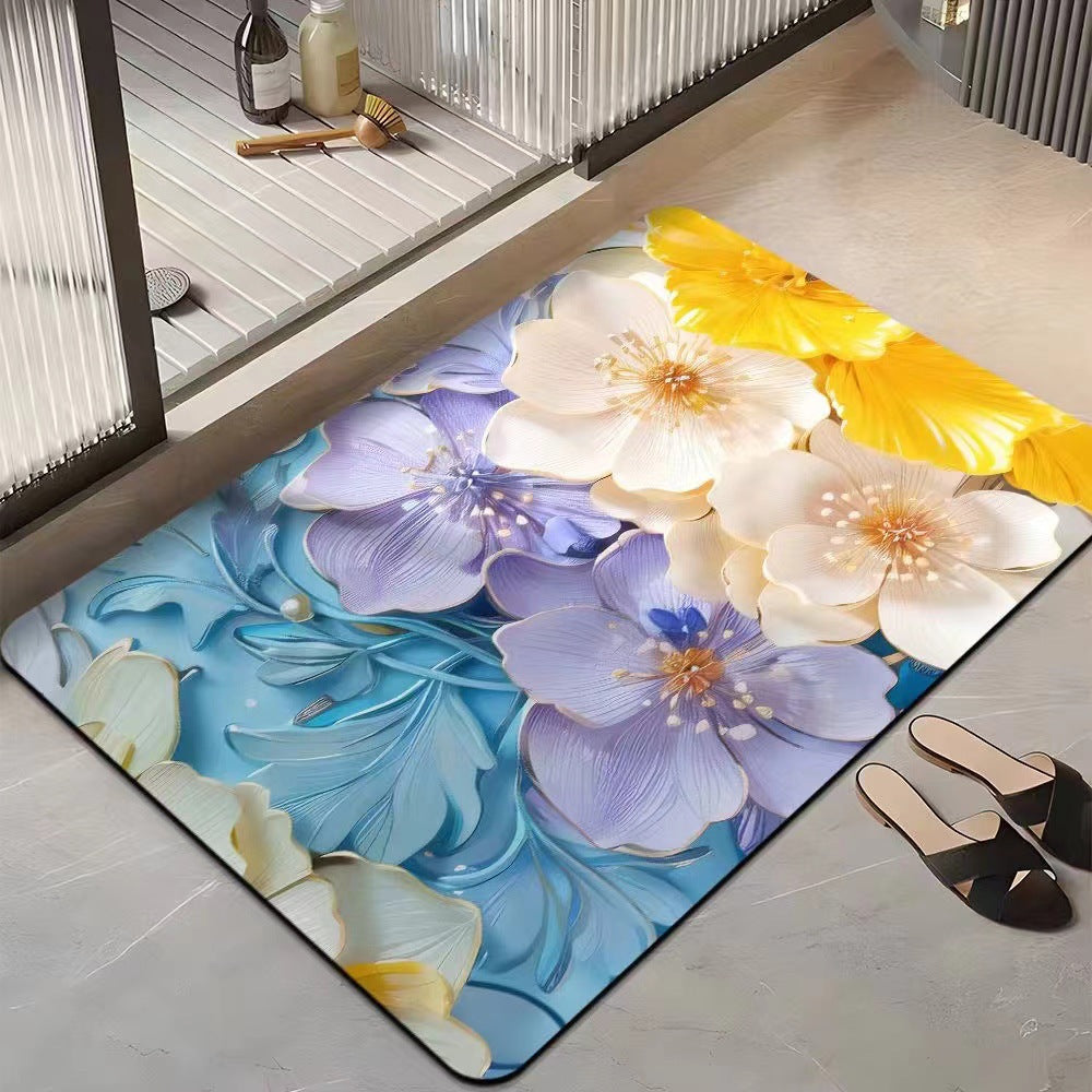 Floral-Themed Comfort Area Mat Kalsten