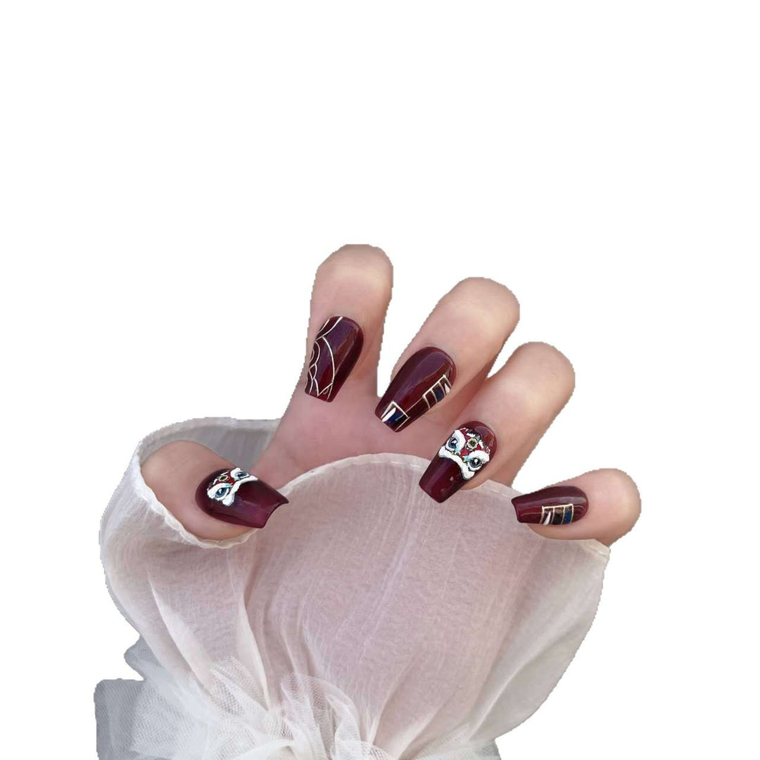Artistic Decorative Press-On Nail Art Set