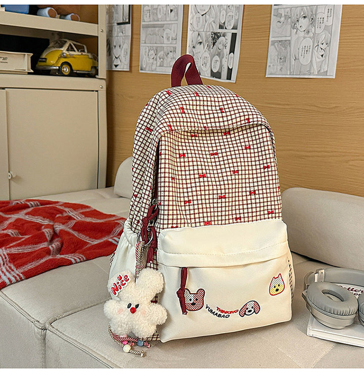 Cute Bow-Embellished Backpack Kalsten