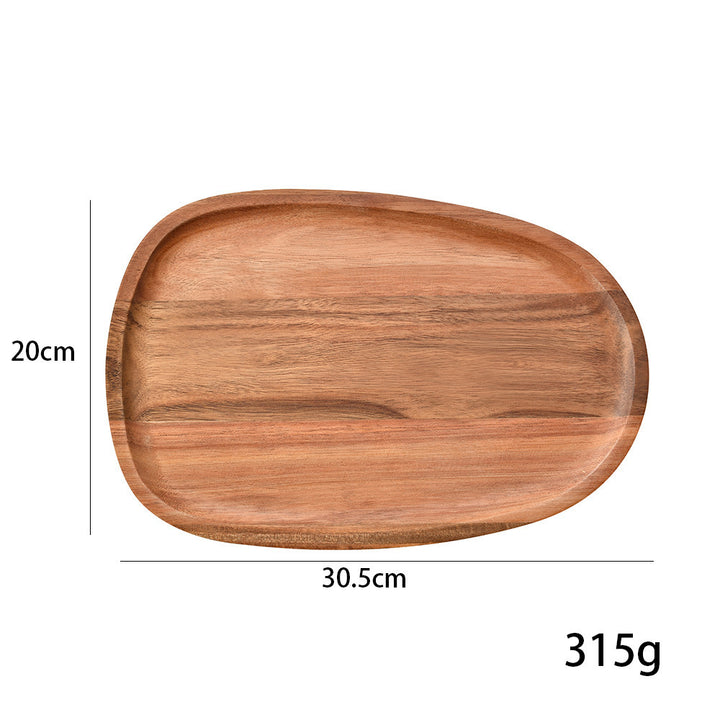 Elegant wooden serving platter with ergonomic design Kalsten