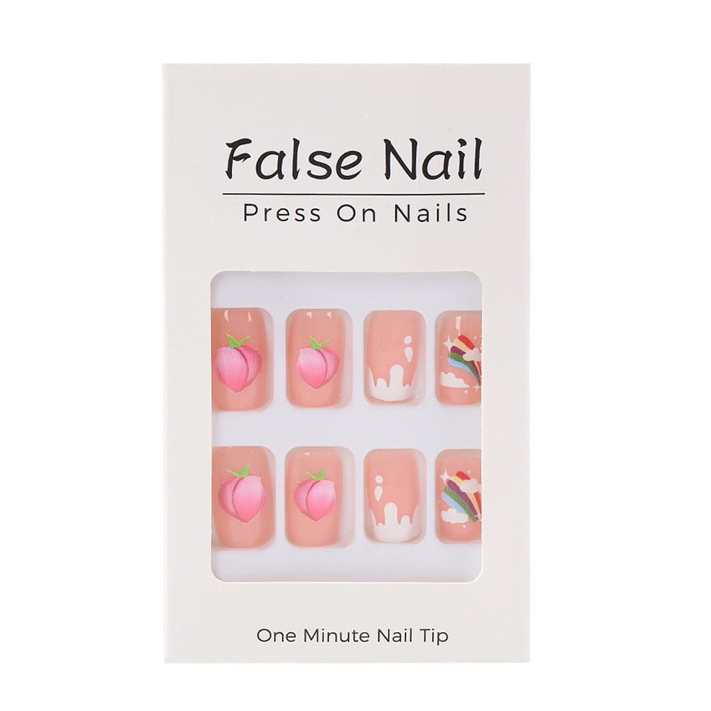 Artificial nails with cheerful flower designs Kalsten