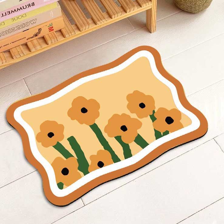 Floral Decorative Area Mat