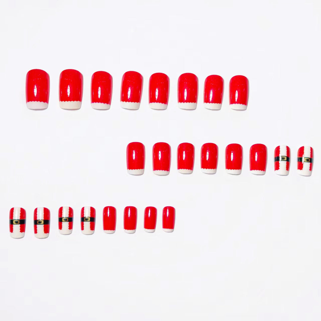 Festive Santa Claus-Themed Nail Art Kalsten