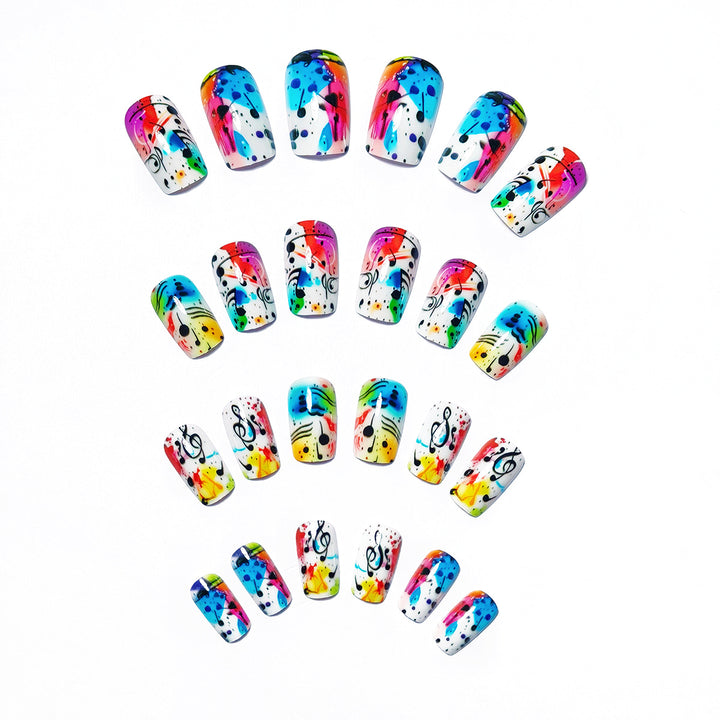 Creative Art Nails with Musical Design Kalsten