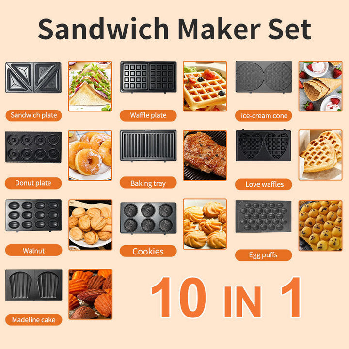 Multi-Function Sandwich and Snack Maker Kalsten
