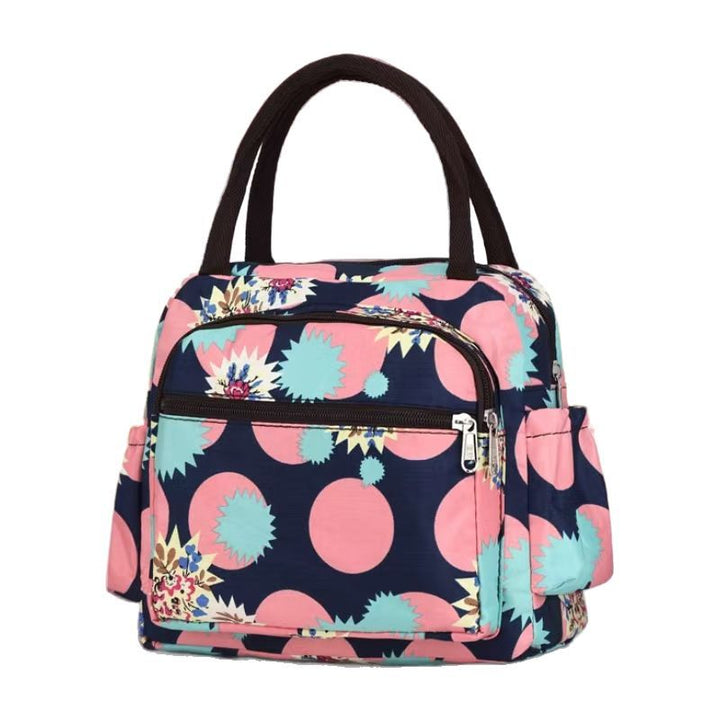 Cat Print Multi-Pocket Tote Bag Kalsten