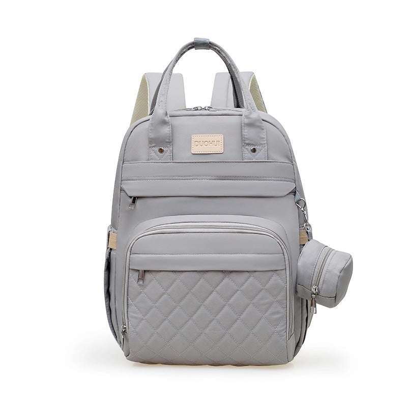 Quilted Multi-Compartment Backpack Kalsten