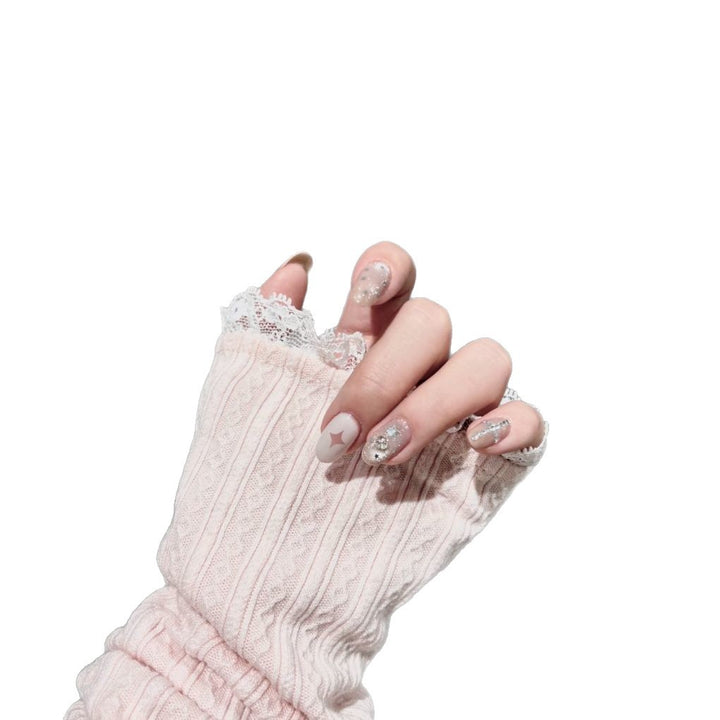 Artistic Press-On Nail Decor