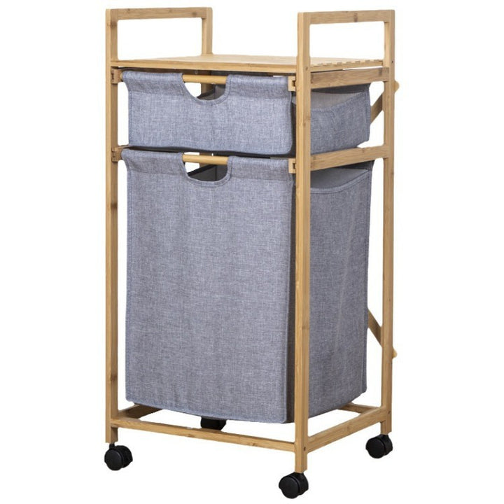 Stylish laundry storage tower with wheels Kalsten