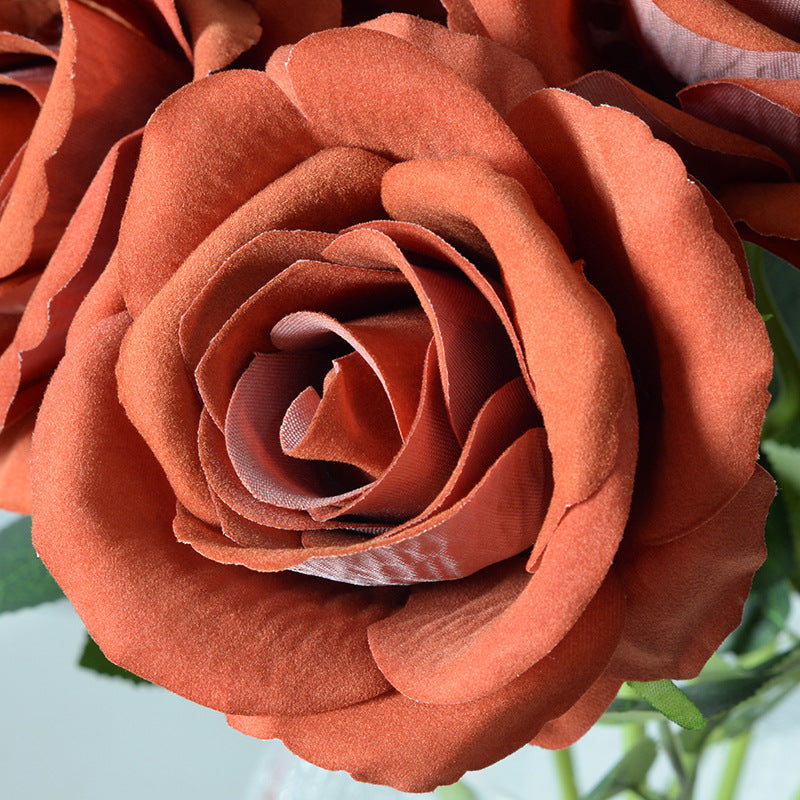 Artificial Silk Rose Stem