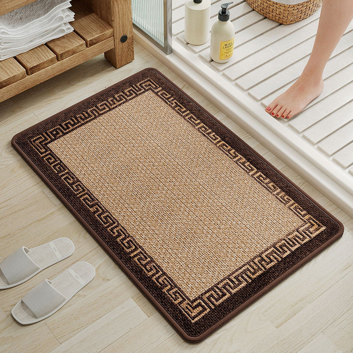 Plush Textured Bathroom Rug