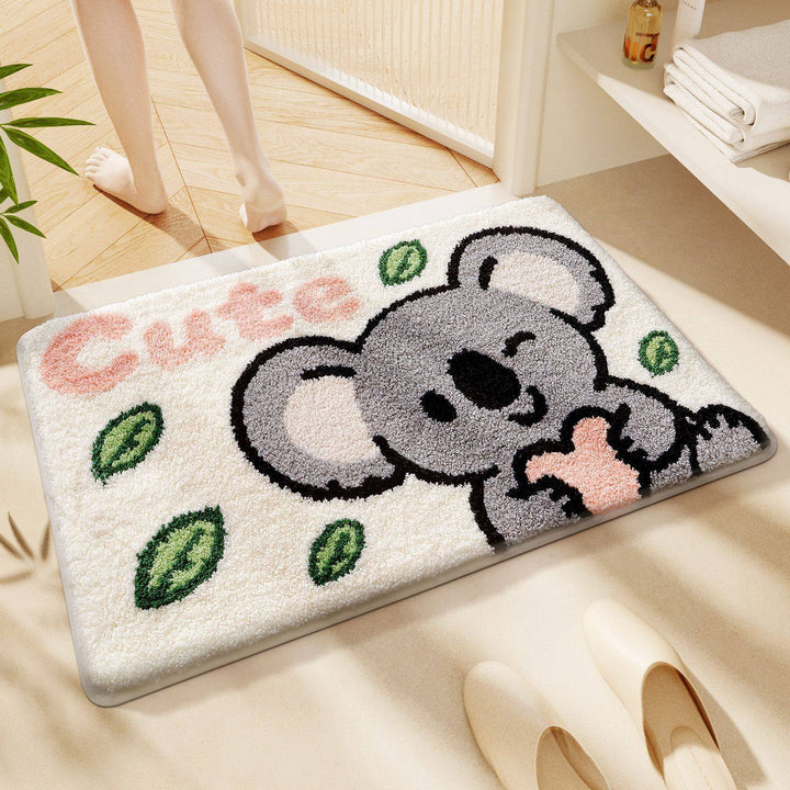 Cartoon Pony-Themed Bath Mat Kalsten