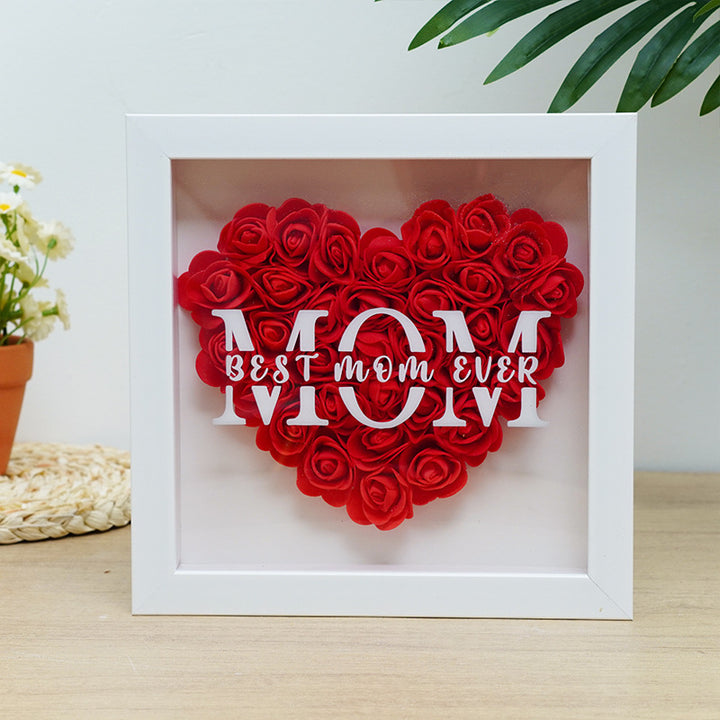 Square Shadow Box Display Frame With Removable Deep Well And Glass Cover