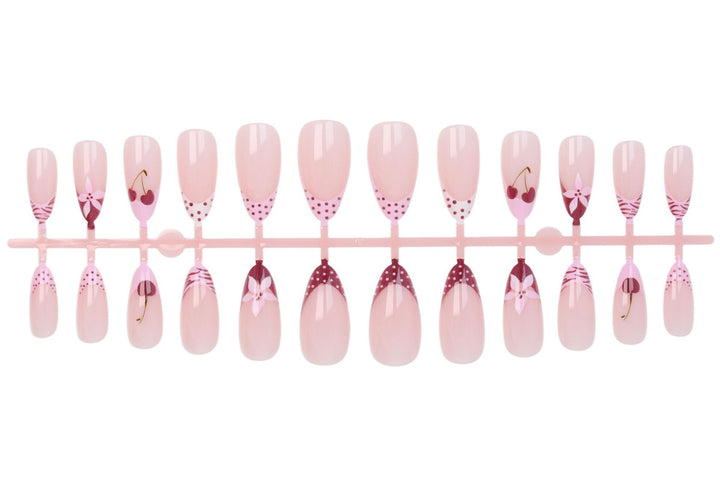 Nail art set with creative flower, heart and polka dot designs Kalsten