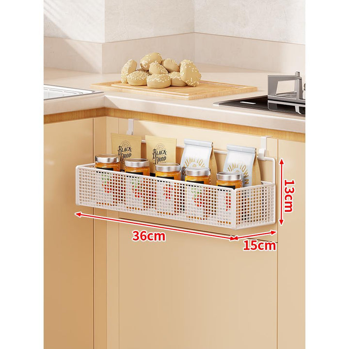 Over-Cabinet Three-Tier Mesh Hanging Pantry Organizer with Removable Baskets