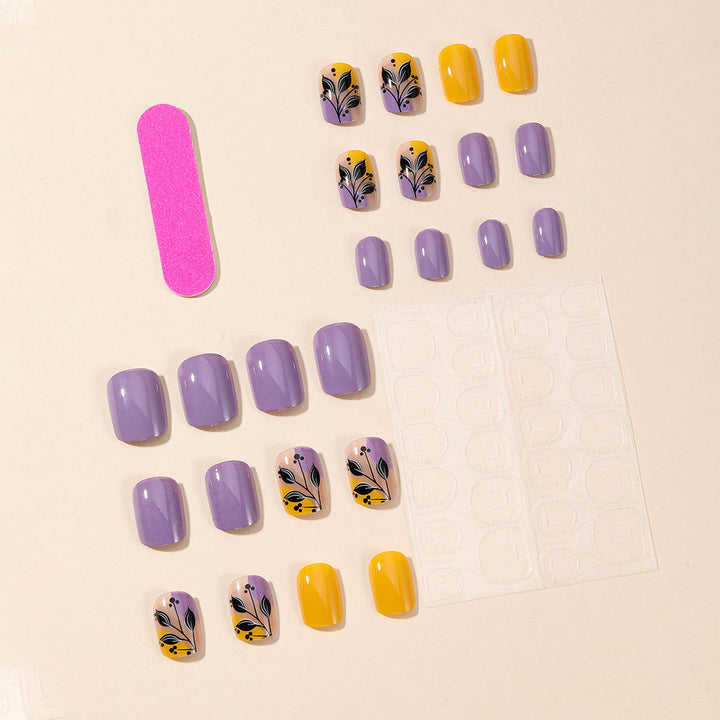 Artistic Floral Nail Art Design Kalsten