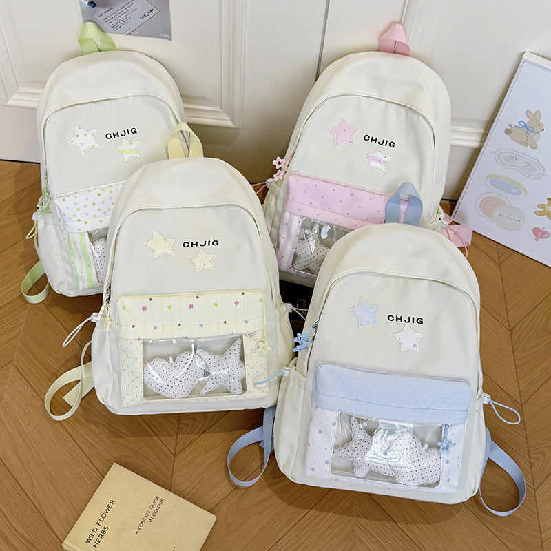 Stylish Transparent Window Backpack Kalsten