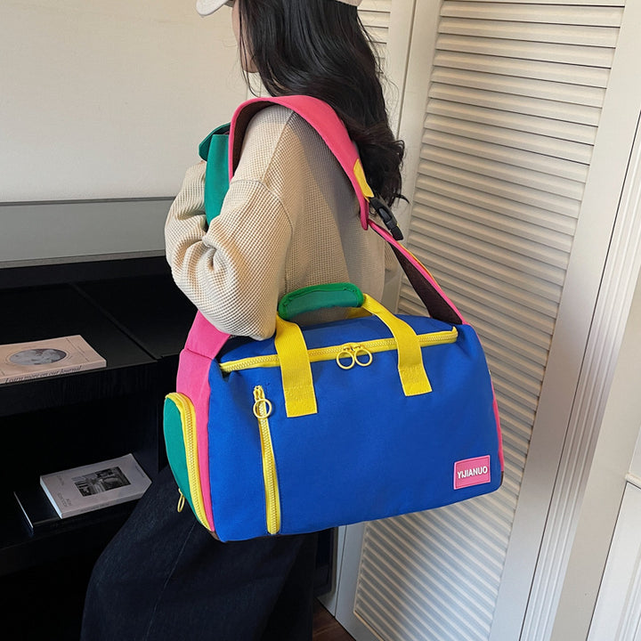 Colorful Multi-Pocket Active Travel Duffle Bag Kalsten
