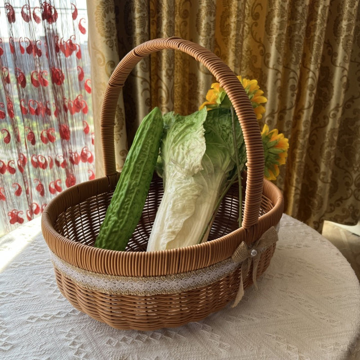 Natural Woven Market Basket Kalsten