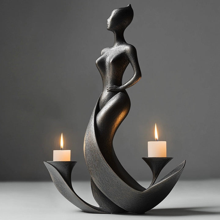 Elegant Sculptural Candle Holder