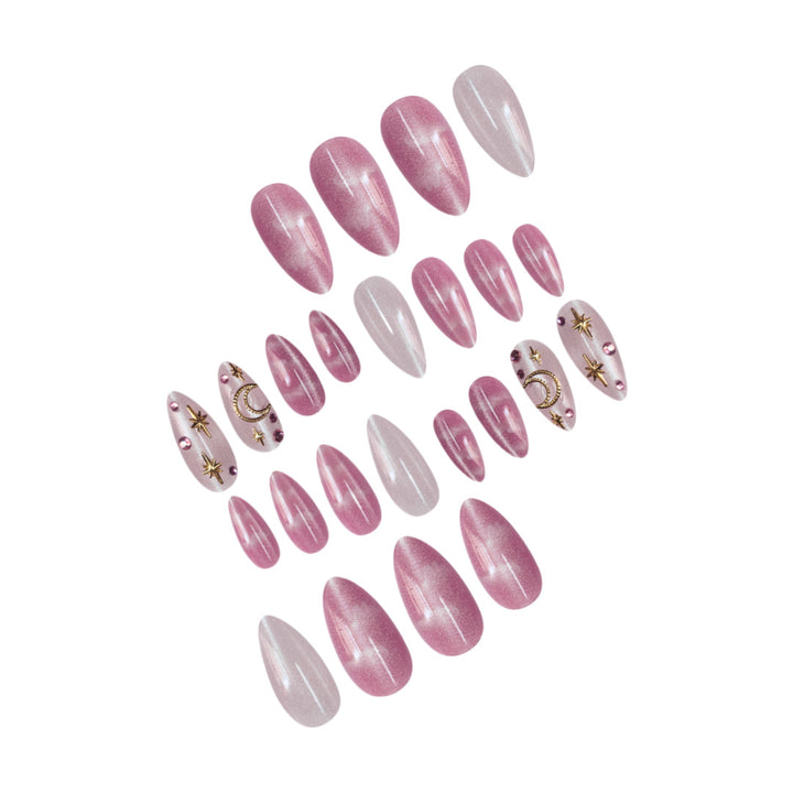 Celestial Themed Press-On Nail Art Kalsten