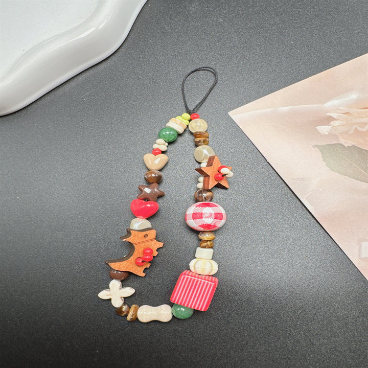 Decorative Wooden Beaded Lanyard Kalsten