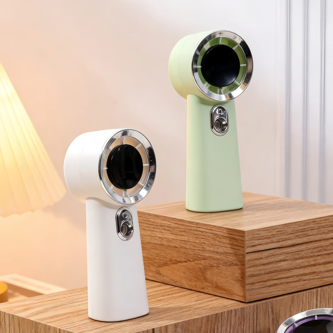 Women Portable Mini Fan with USB Charging Function and Innovative Spray Technology Kalsten