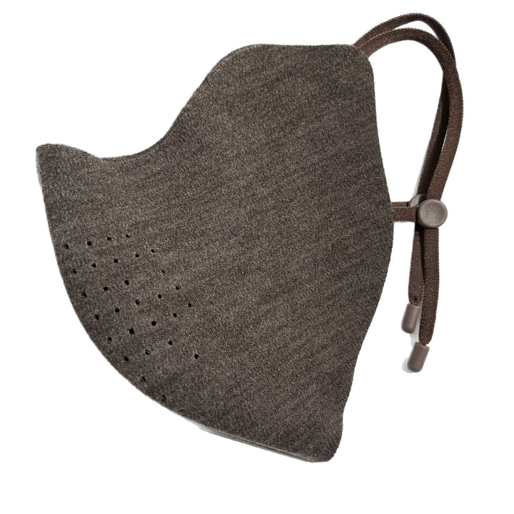 Contoured Perforated Reusable Fabric Face Mask with Adjustable Ear Cords Kalsten