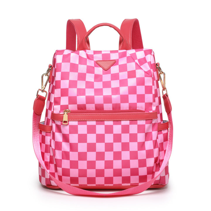 Stylish Checkered Backpack Kalsten
