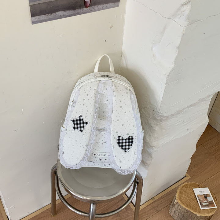 Playful Bunny Ear-Themed Backpack Kalsten