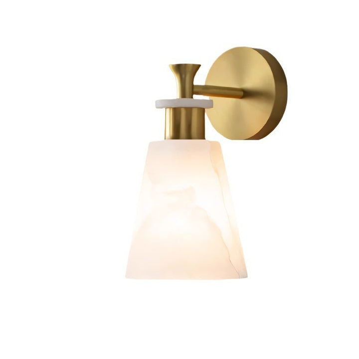 Elegant Wall Sconce with Frosted Alabaster Shade
