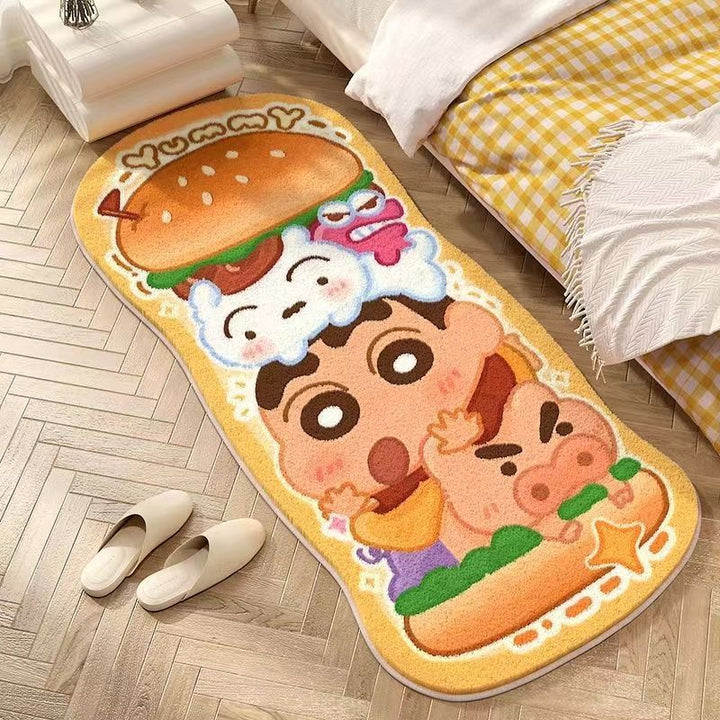 Cartoon-Themed Plush Area Rug