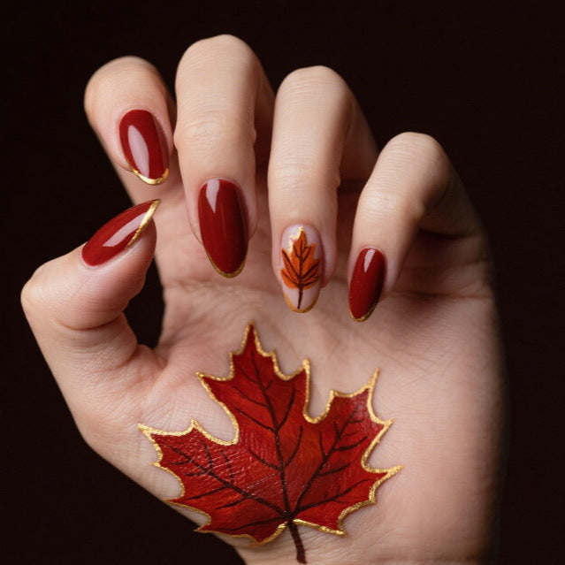 Artistic Autumn Nail Art Enhancements Kalsten