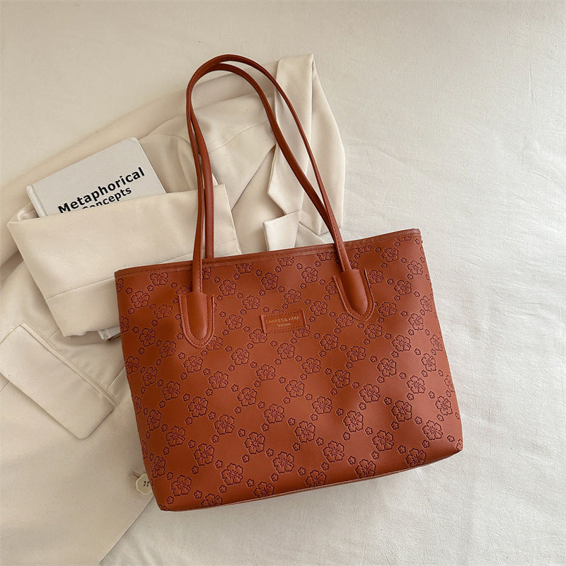 Floral Embossed Tote Bag Kalsten