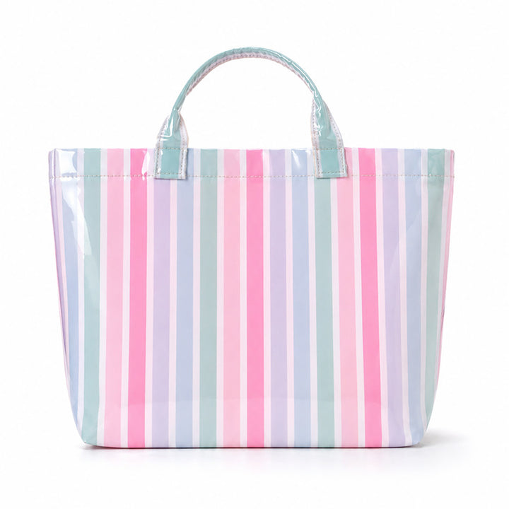 Beach bag with colorful check pattern and water-repellent coating Kalsten
