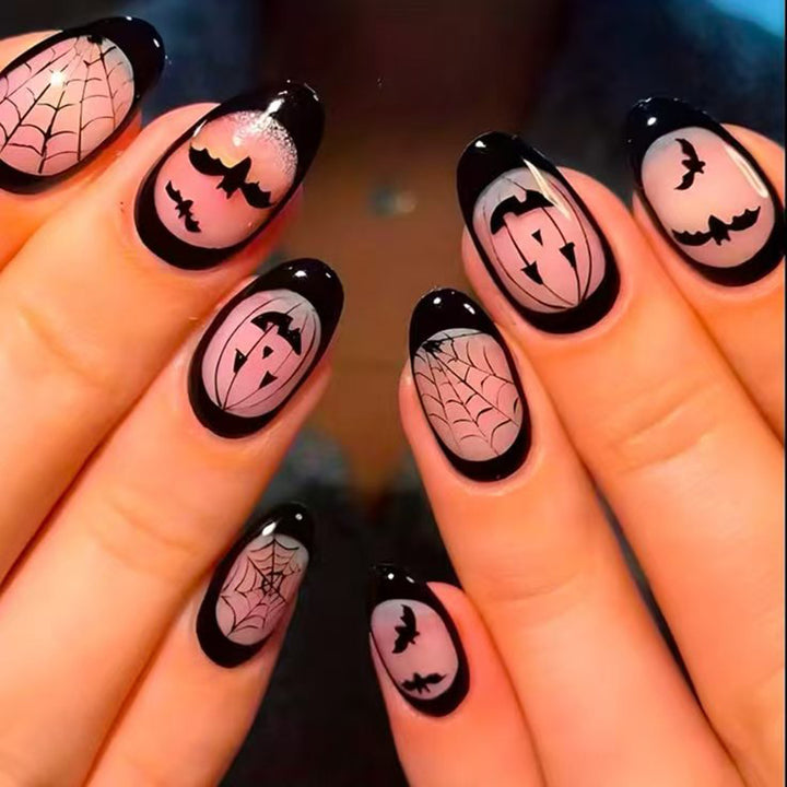 Halloween-Themed Press-On Nail Art Set