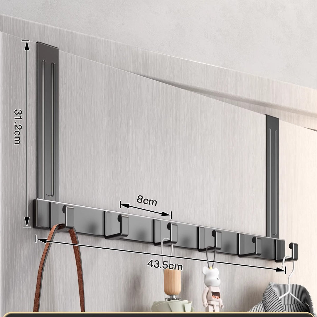 Over-Door Multi-Hook Storage Rack