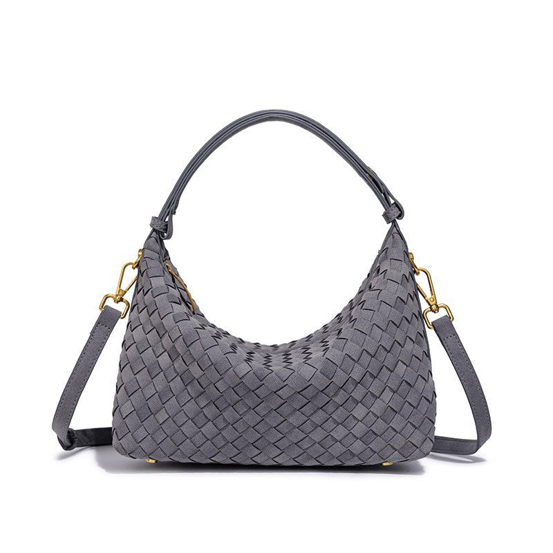 Woven Suede Hobo Bag Kalsten
