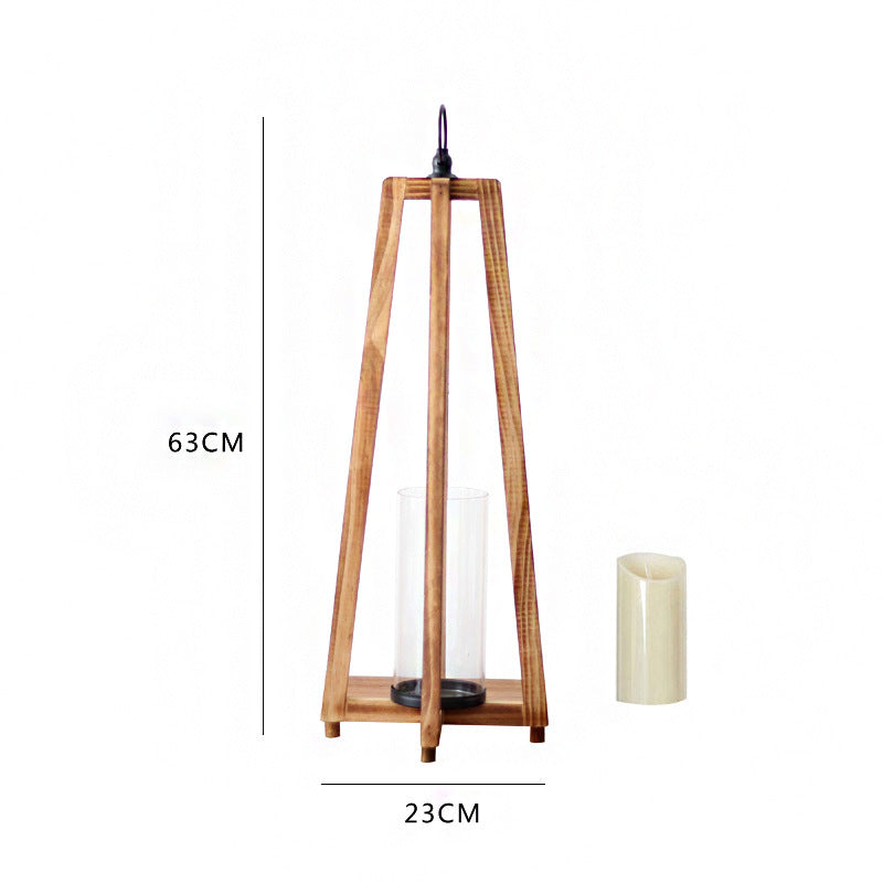Stylish lantern made of wood Kalsten