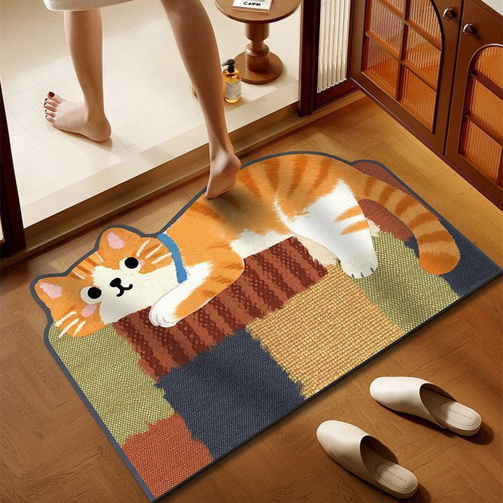 Cat-Themed Spa Bathroom Mat Kalsten