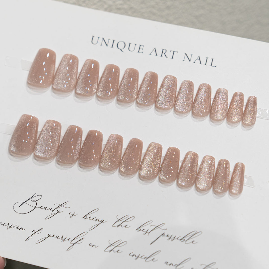 Elegant Glittery Press-On Nails