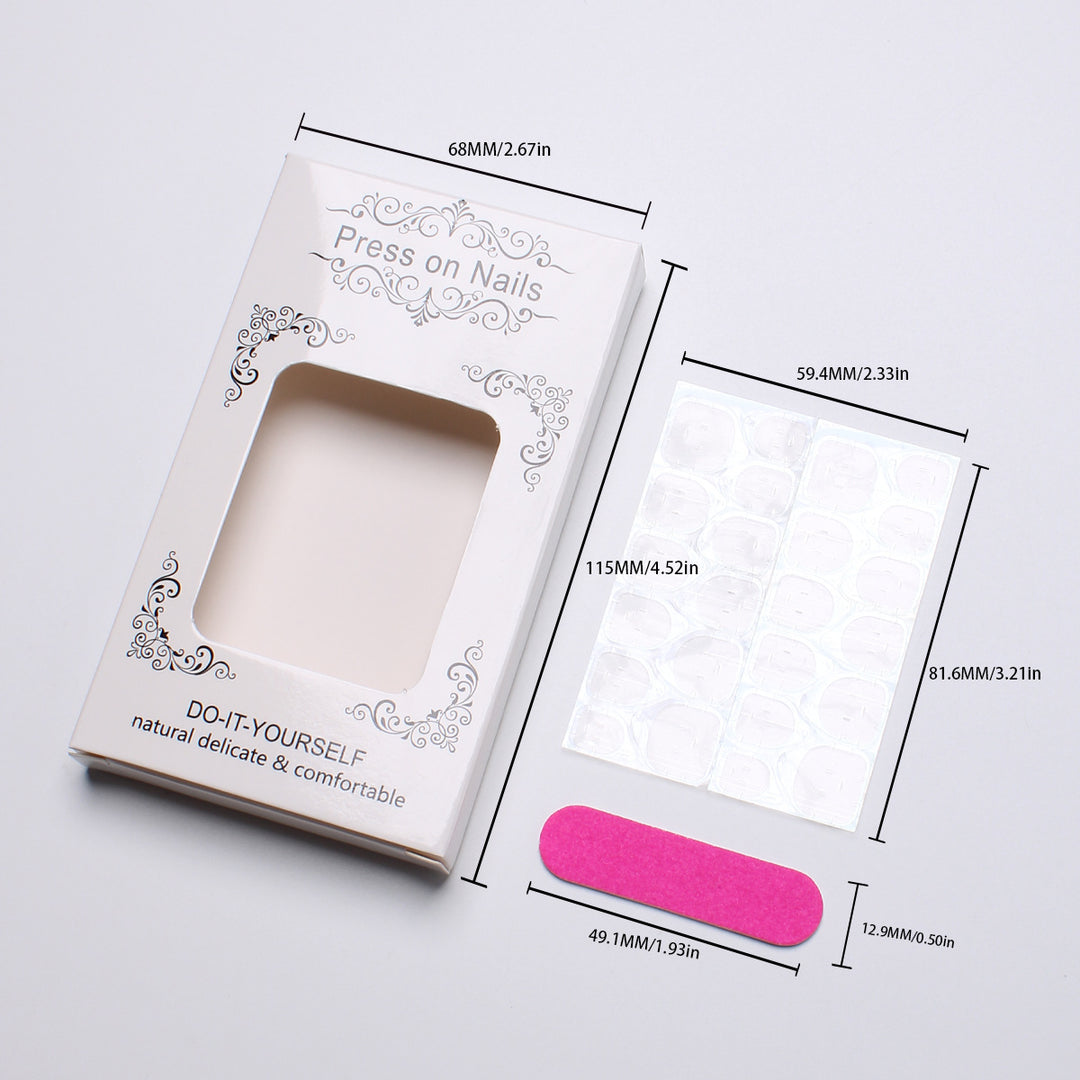 Artistic Floral Nail Art Press-On Set Kalsten