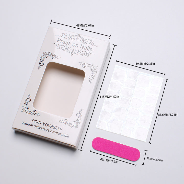 Artistic Floral Nail Art Press-On Set Kalsten